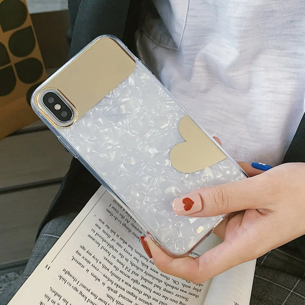 KISSCASE макияж зеркальный чехол для iPhone X XR XS MAX 7 8 Plus Жесткий PC Блестящий стеклянный