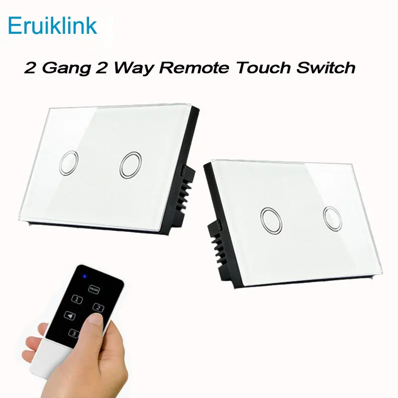 Настенный высветильник ель Eruiklink для умного дома 2 клавиши 433 МГц|2 gang way|switch switchswitch