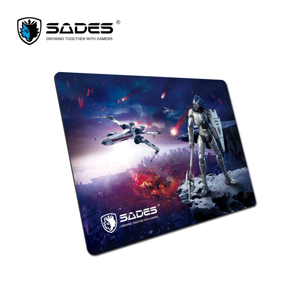 SADES SAP1 коврик для мыши среднего размера Нескользящий Резиновый игровой волчий