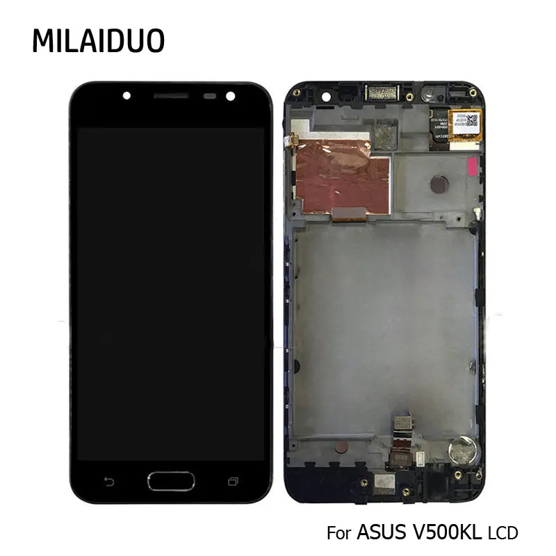 

LCD Display For Asus ZenFone V Live V500KL Touch Screen Digitizer Black No/with Frame Assembly Replacement Parts 100% Tested