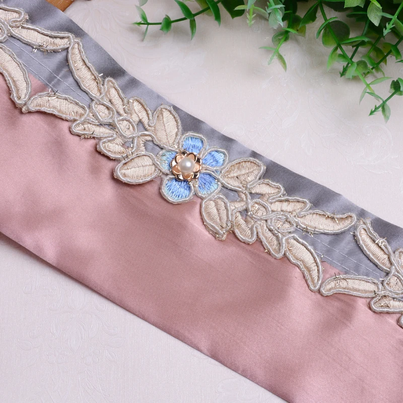 QGVLish 12M/lot 10cm Wide Embroidery Curtain Lace Ribbon Belt Trims DIY Clothing Cushion Decor Handmade Accessory | Дом и сад