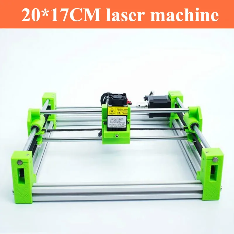 

20*17CM mini Laser Engraving Machine 3D printing version Blue Violet green color laser height adjustable Carving in Wood Router