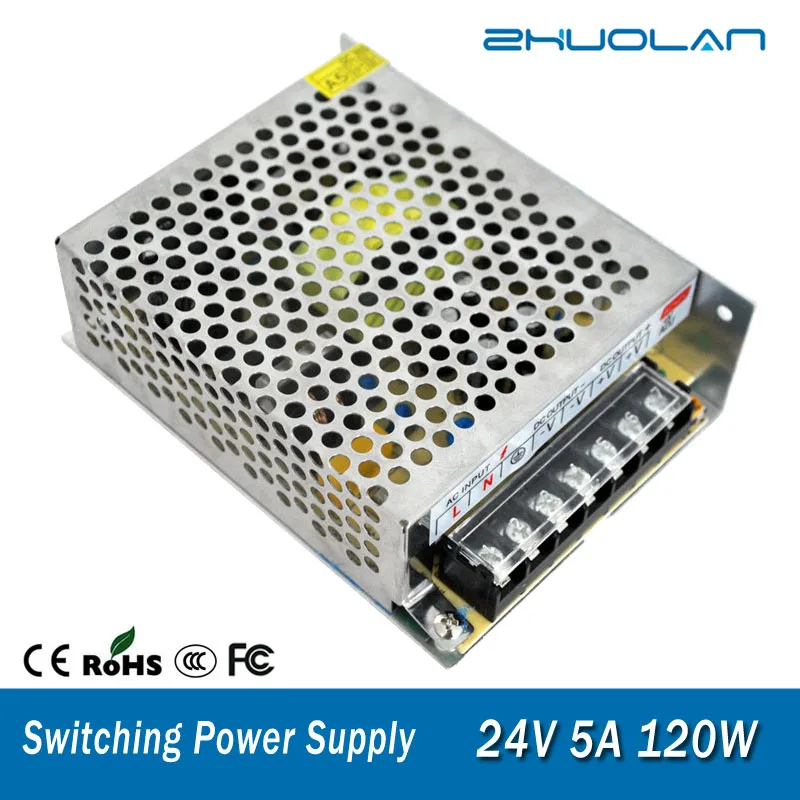 Dc 24V 5A 120W Высокое качество переключения блок питания для светодиода