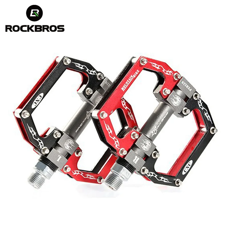 ROCKBROS сверхлегкие велосипедные педали с подшипником MTB алюминиевая ось 9/16