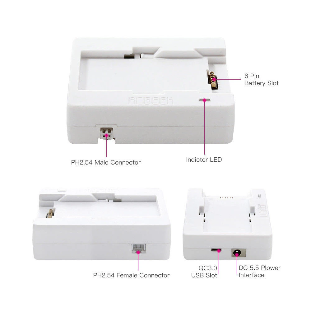 Перезаряжаемое Зарядное устройство USB Подставка для быстрой зарядки 3 0 DJI Spark
