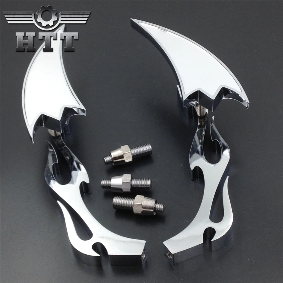 Запчасти для Мотоциклов Harley softail FatBoy Sportster CHROME бесплатная доставка|custom mirror|aftermarket