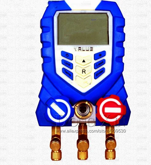 Новый Точный Цифровой манометр для хладагентов измерение давления и температуры