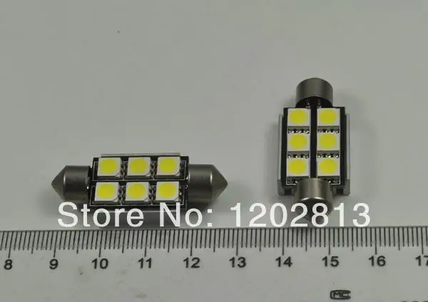 Бесплатная доставка 10 шт. белый 6 SMD 5050 Светодиодный светильник для номерного