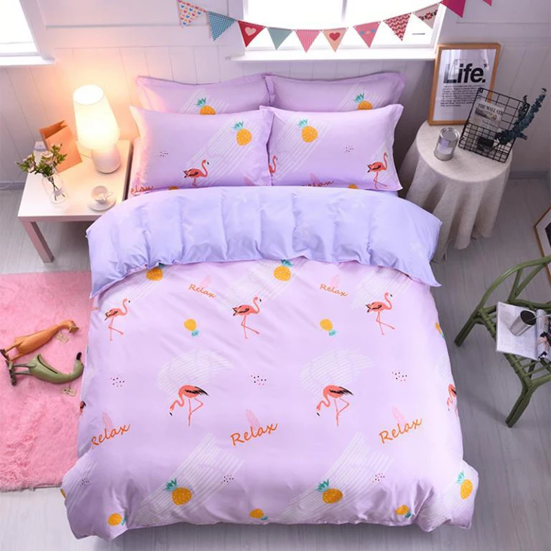 Комплект постельного белья из 3 предметов с креативным животным рисунком для
