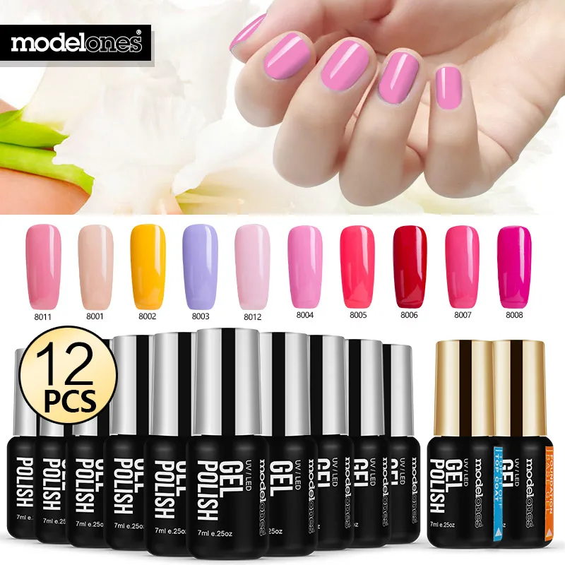 Набор гель лаков для ногтей Modelones 7 мл|gel varnish|nail gel polishgel polish |