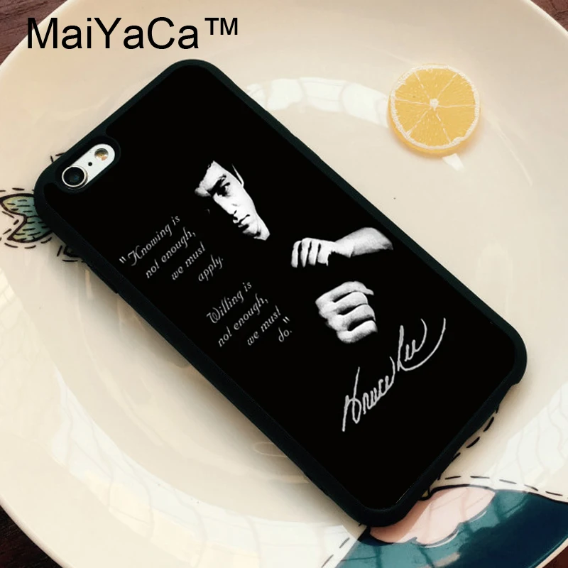 MaiYaCa Брюс Ли фильм кунг-фу звезда Coque аксессуары для iPhone 11 Pro MAX X XR XS MAX 6 6s 7 8 Plus 5S задняя крышка Coque