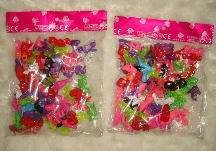 40 парт/лот красивые высококачественные туфли на высоком каблуке для кукол 11