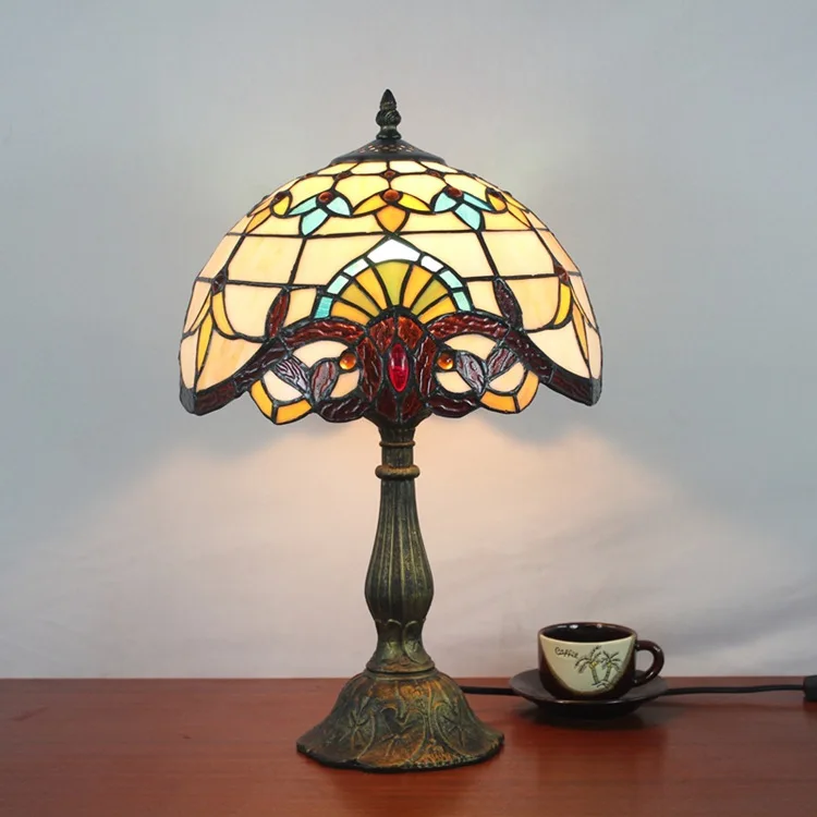 Настольная лампа в стиле барокко со стрекозой 12 дюймов E27 110 240 В|table lamp|bedside lamptiffany