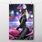 Постеры Д. Ва в стиле аниме для девочек, настенная Картина на холсте, декор для гостиной