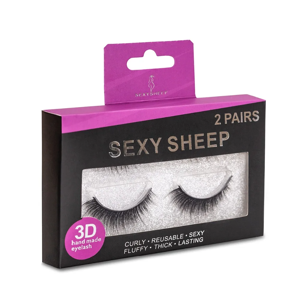 Накладные ресницы SEXYSHEEP 2 пары натуральные накладные набор для макияжа 3D норковые