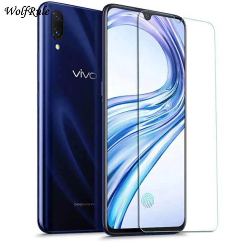 2 piezas protector de pantalla Vivo X23 vidrio HD pel&iacute;cula protectora ultra delgada para BBK Vivo X23 tel&eacute;fono vidrio Vivo X23 pel&iacute;cula WolfRule-0