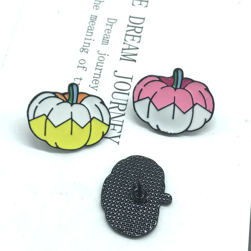 Вкусная Милая Тыква металлическая брошь с эмалью модная мультяшная цветная