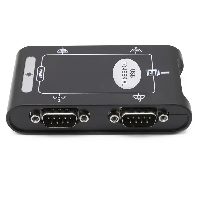9-контактный RS232 USB 2 0 на 4 порта Serial DB9 COM разъемы контроллера Адаптер Hub | Компьютеры