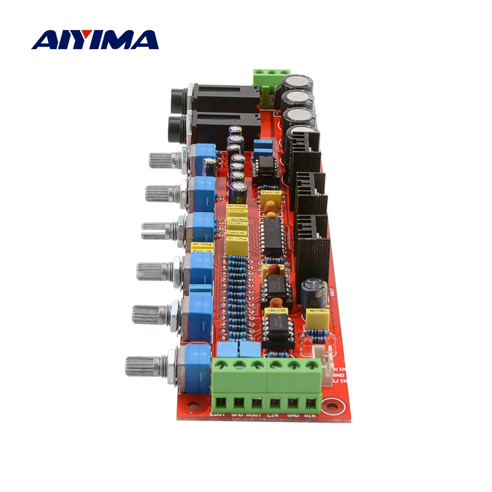 Микрофон AIYIMA PT2399 Плата усилителя тона караоке модуль DIY NE5532 Op с регулировкой