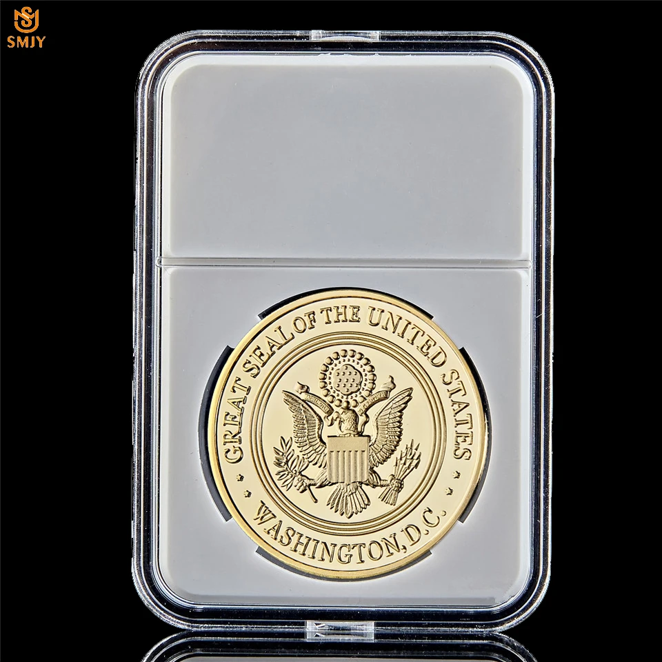 Армия США 82 й авиационный дивизион военный позолоченный металлический жетон