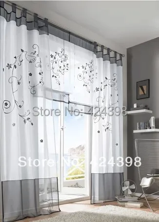 Оконные Занавески и тюли с вышивкой в рустикальном стиле бесплатная доставка