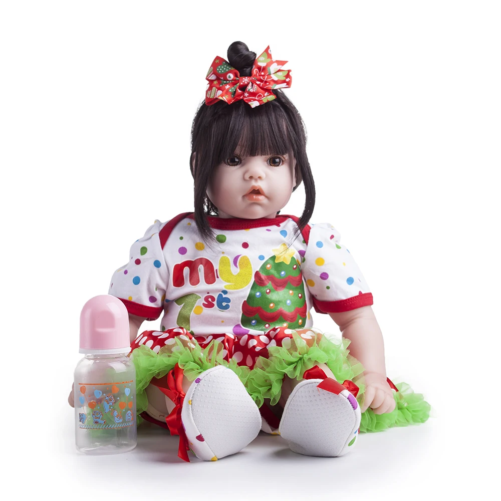 55 см 22 &quotReborn Baby Doll куклы реалистичные из мягкого силикона настоящие мягкие