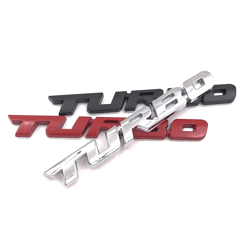 1 шт. 3D металлический турбо автомобиль наклейки Знак Автомобильная наклейка с