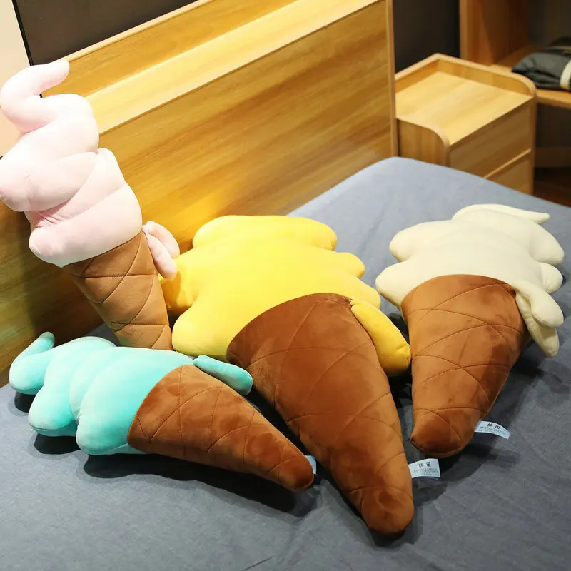 

50-90CM 1pc Creative Cute Ice Cream Pillow Plush Toy Popsicle Plush Doll Kids Baby Appease Toy Shop Home Decor Cushion