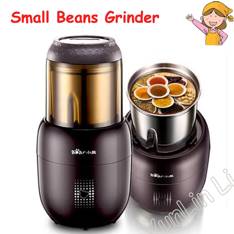 

Small Multifunction Grain Mill Machine Electric Portable Stainless Steel Food Mill Nuts Spice Coffee Bean Grinder FSJ-A03D1