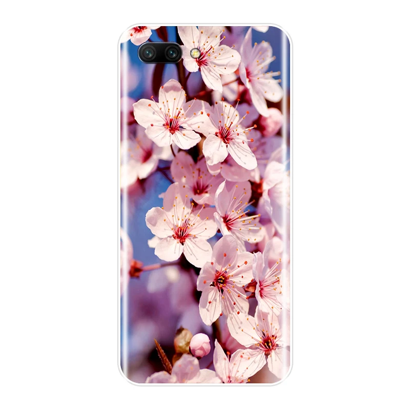 Чехол для телефона Huawei Honor 10 9 8 7 Lite из мягкого ТПУ силикона с красивыми цветами 8X MAX