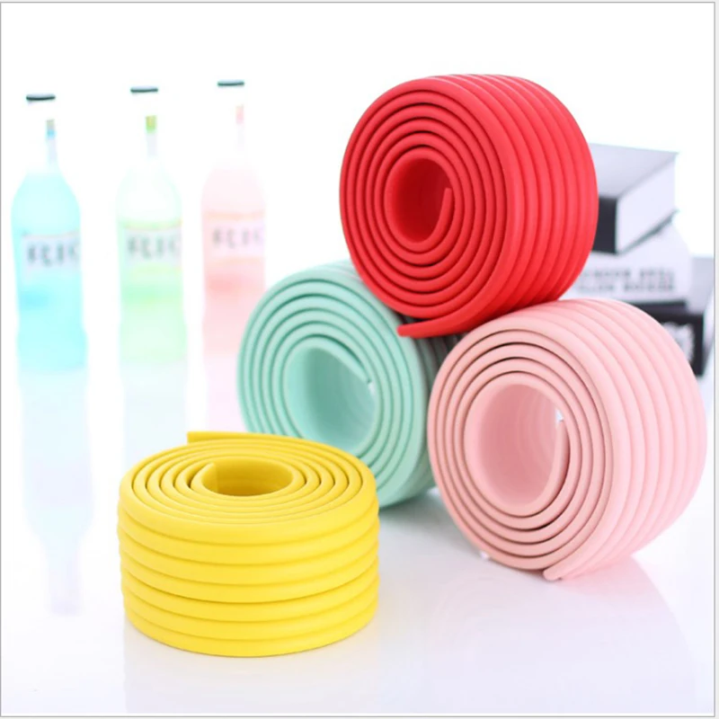 Tira protectora de mesa para ni&ntilde;os, productos de seguridad para beb&eacute;s, borde de vidrio, muebles, barra de choque de terror, protecci&oacute;n de esquina, 12 colores, 2M-5