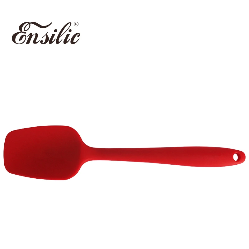 Ensilic Food Grade Silicone Scrapers Non-Stick DIY Baking Pastry Spoon Heat Resistant Non-Scratch Kitchen Tools | Дом и сад