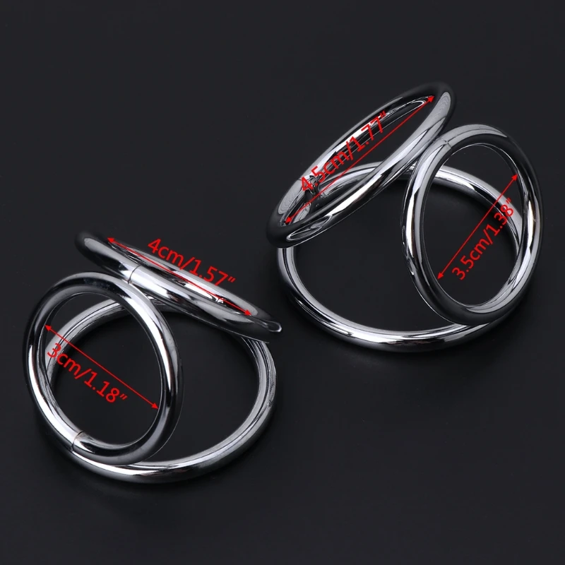 3 кольца из нержавеющей стали для мошонки зажим семенника Кольца пениса пенисный