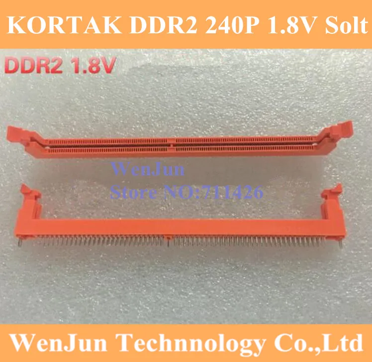 

Разъем памяти DDR2 240P 1,8 в для настольного компьютера