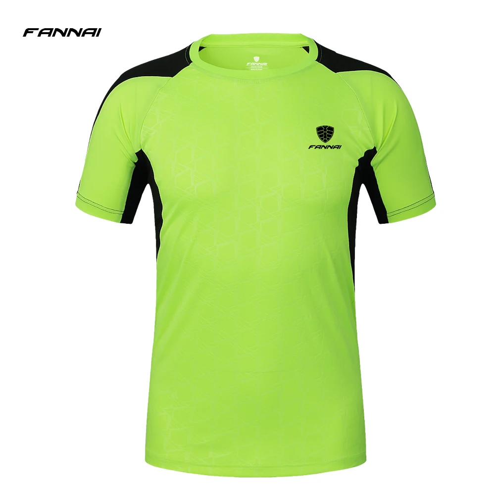 2018 лето Быстрый сухой Футболка Для мужчин Эластичный Профессиональный Фитнес
