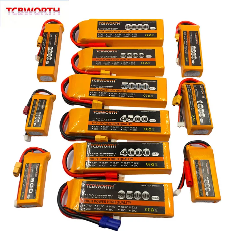 

RC Airplane LiPo Battery 3S 11.1V 3800mAh 35C For RC Helicopter Car Boat Quadcopter Drone Tank 3S Li-Polymer Batteries