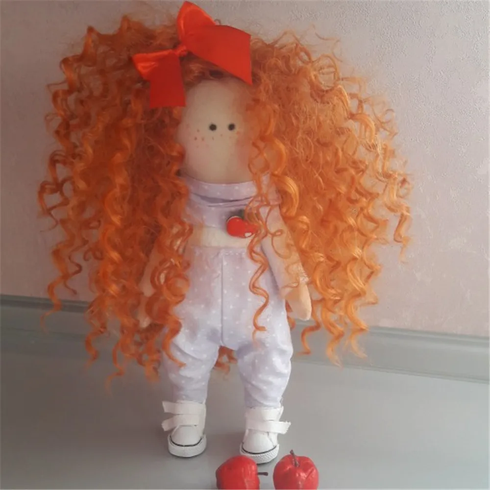 1 шт. 20 см вьющиеся волосы для наращивания BJD SD Blyth американские куклы DIY парики