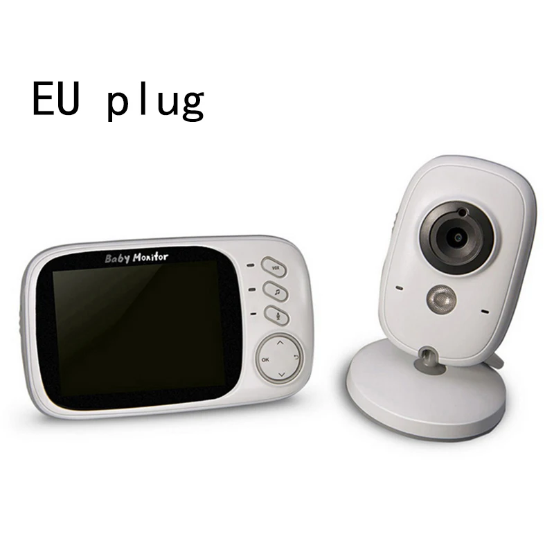 EU JUNEJOUR VB603 радионяня 3,2 ''ЖК-экран беспроводной детский фотоаппарат Автоматическое ночное видение контроль температуры аудио - Цвет: EU