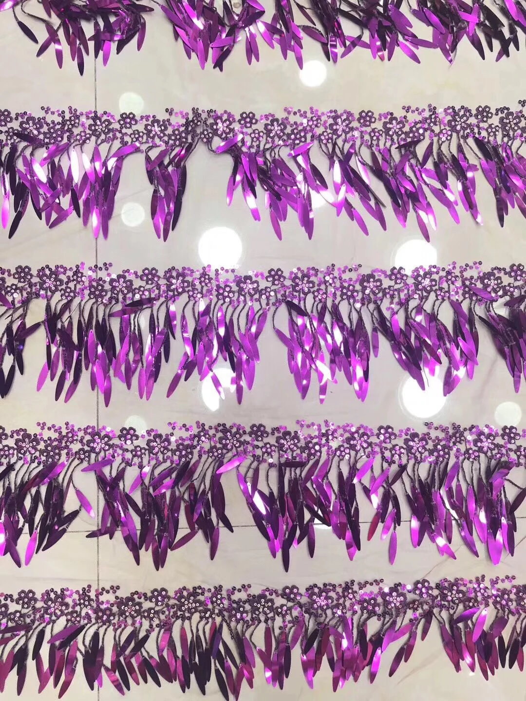 Nigerian Tulle Lace Fabaric Latest 2019 High Quality African Sequins Fabric For Wedding Dress | Дом и сад