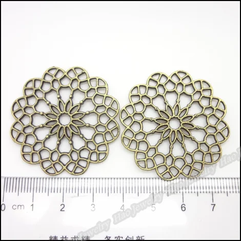 Винтажные Подвески 20 шт. подвеска в виде цветка античная бронза подходит для