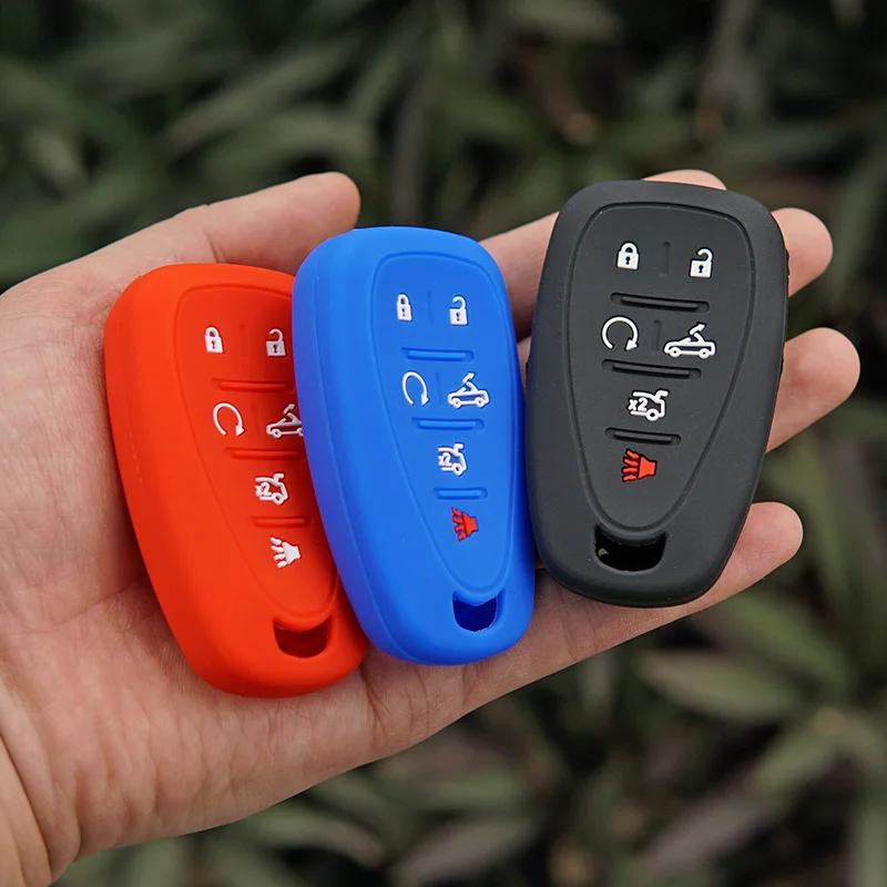 Силиконовый чехол для брелка с ключом защитный кожаный держатель капота Chevrolet Chevy