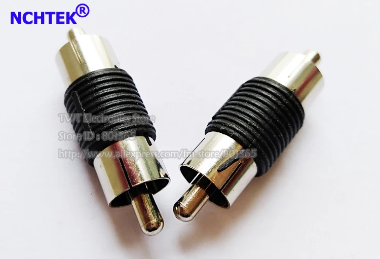 NCHTEK RCA Кабельный соединитель AV аудио адаптер разъем штекер RCA/Бесплатная