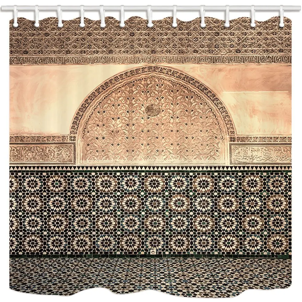 Марокканская душевая занавеска s для ванной архитектурная плитка настенная