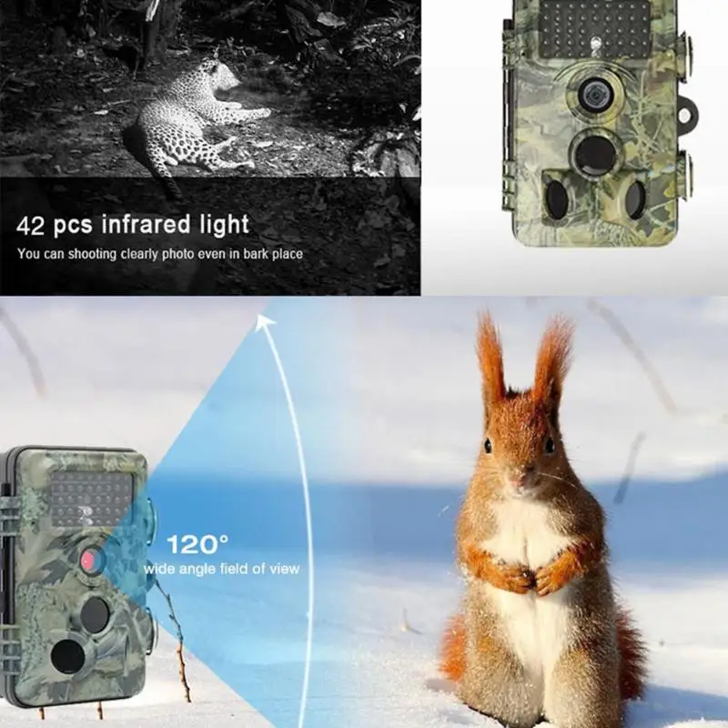 

12MP 1080P Hunting Traps Trail Camera IP54 Infrared Night Vision Wild Cam