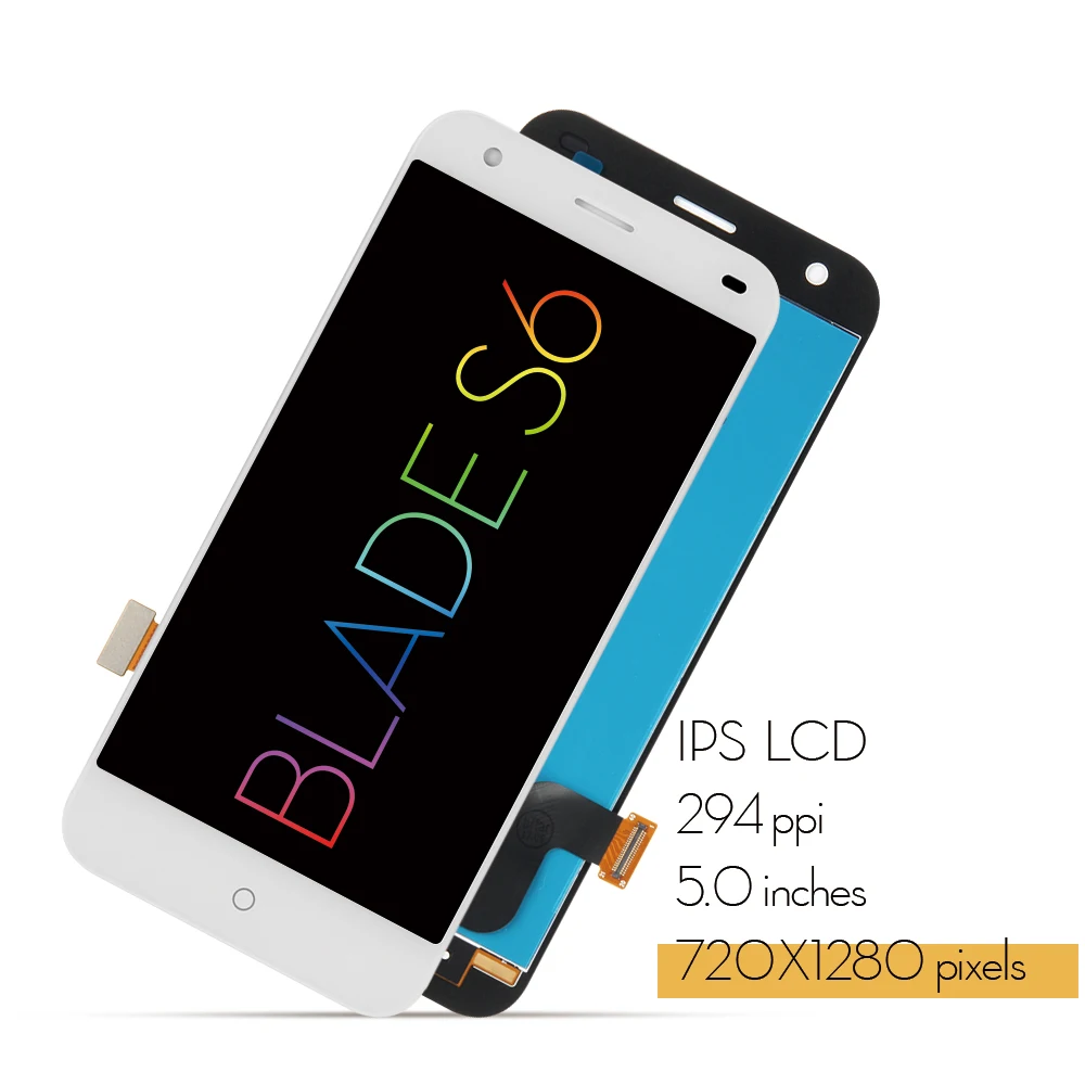 Srjtek 5 0 &quotдля ZTE Blade S6 ЖК-дисплей сенсорный экран дигитайзер датчик в сборе 1280*720 для