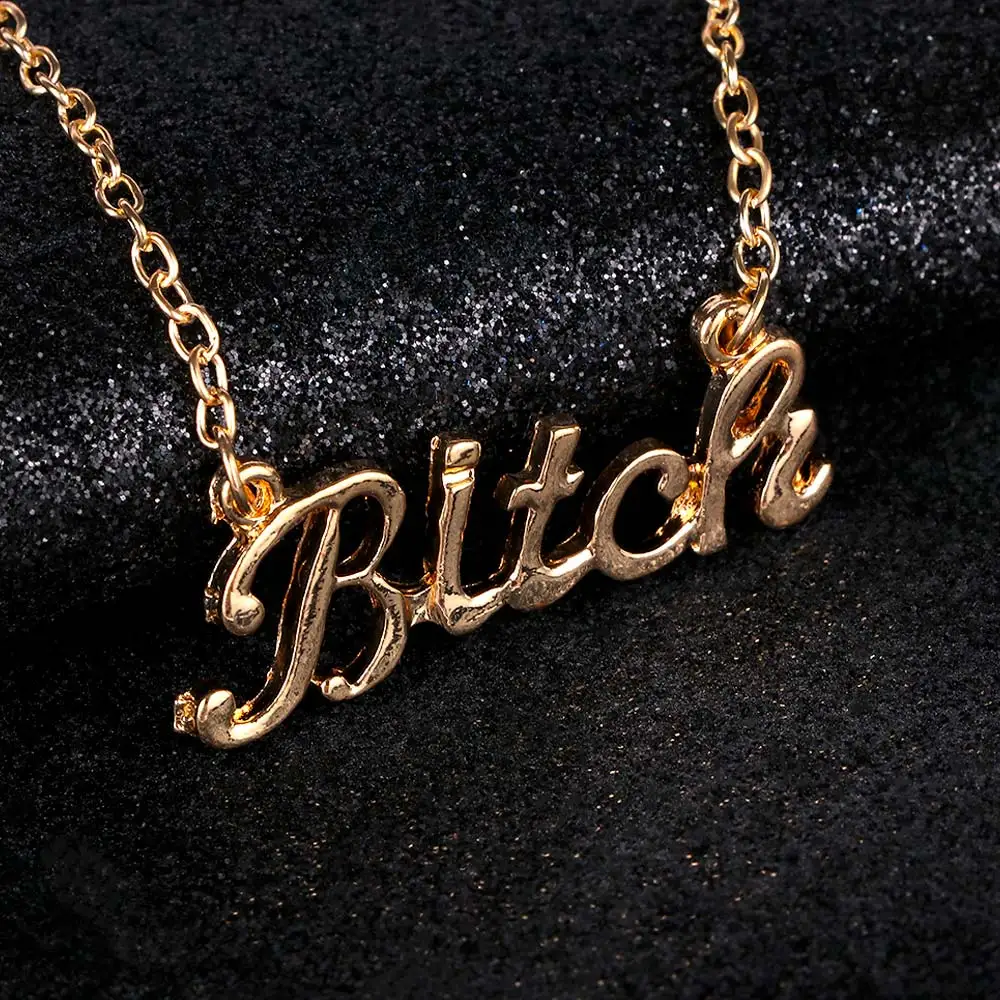 Цепочка с подвеской в виде надписи | Украшения и аксессуары