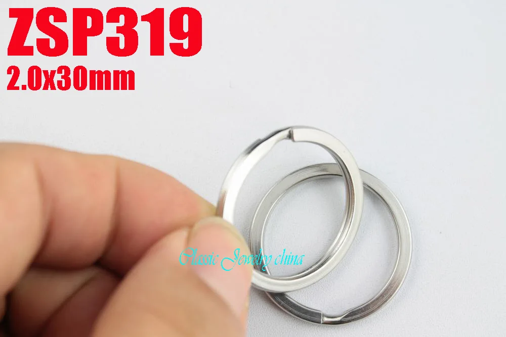 2000 шт. 30 мм кольцо для ключей из нержавеющей стали цепочка ювелирные изделия
