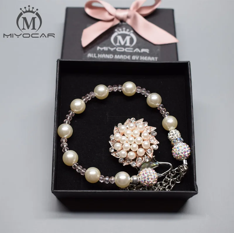 Красивая жемчужная пустышка MIYOCAR с цепочкой зажимы для пустышки зажим зубов