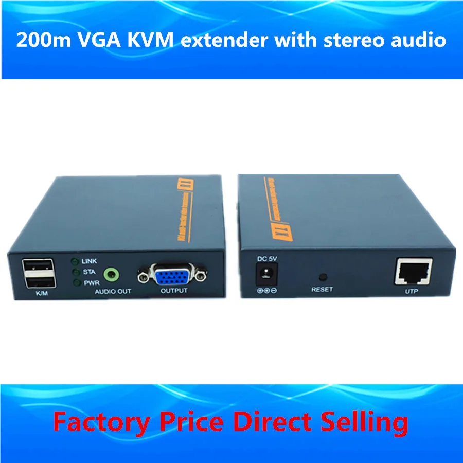 ZY DT206CKM 660ft VGA KVM над ip удлинитель 1080 P USB Видео расширитель передатчик приемник с 3 5