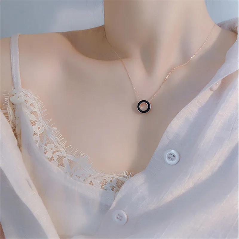 2019 Горячая новинка индивидуальное колье изысканное простое и Элегантное черно
